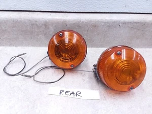 Kawasaki 400 KZ KZ400 (KZ400B) Rear Turn Signal Pair Working 1979 VTG ANX-B155 - Picture 1 of 8