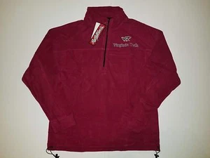 Burgundy Virginia Tech Embroidered Zip Up Jacket  - Picture 1 of 3