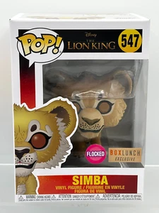 Funko Pop! No. 547 Simba (Flocked) Disney The Lion King Box Lunch Exc. NIB 2019 - Picture 1 of 16
