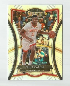 2019-20 SELECT PREMIER LEVEL SILVER PRIZM CLINT CAPELA #184 HOUSTON ROCKETS - Picture 1 of 2