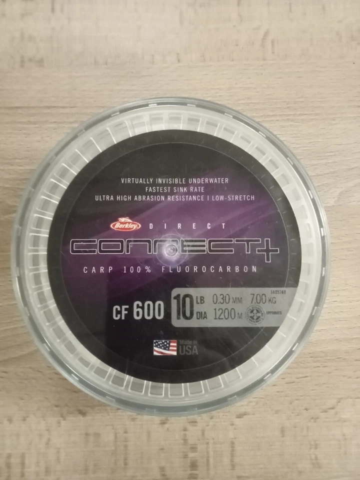 BERKLEY CARP 100% CF 600 FLUOROCARBON 0,30 mm 1200 mt 12lbs 7kg  - Immagine 1 di 1