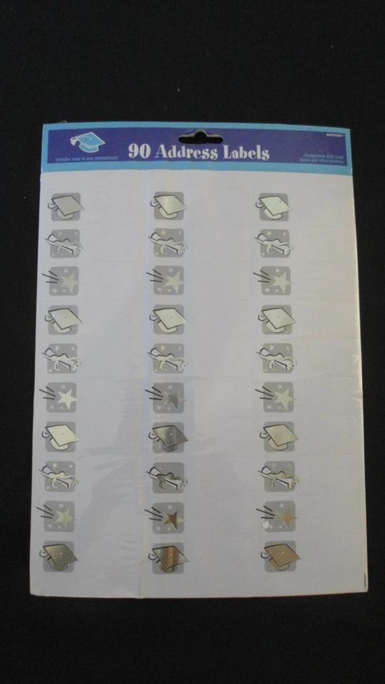 90 Etiquetas de dirección de graduación compatibles con la mayoría de las impresoras domésticas y de oficina Foto 1 de 1