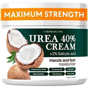 Urea Cream for Dry Cracked Heels Knees Elbows Callus Hands Repair, REMEDIAL PAX - Picture 1 of 5
