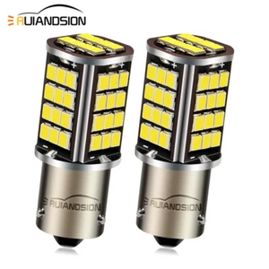 1 par BAU15S Bombilla LED Luz Señal Coche 1156PY Lámpara Indicadora 6V/10-30V Blanco - Imagen 1 de 9