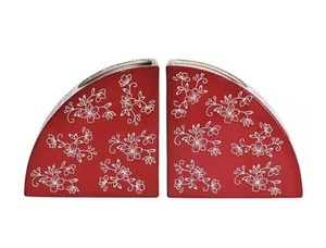 Juego de 2 sujetalibros de encaje floral Temptations arándano K87909 - Imagen 1 de 2