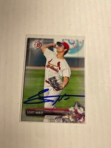 St Louis Cardinals SCOTT HURST Signed Card