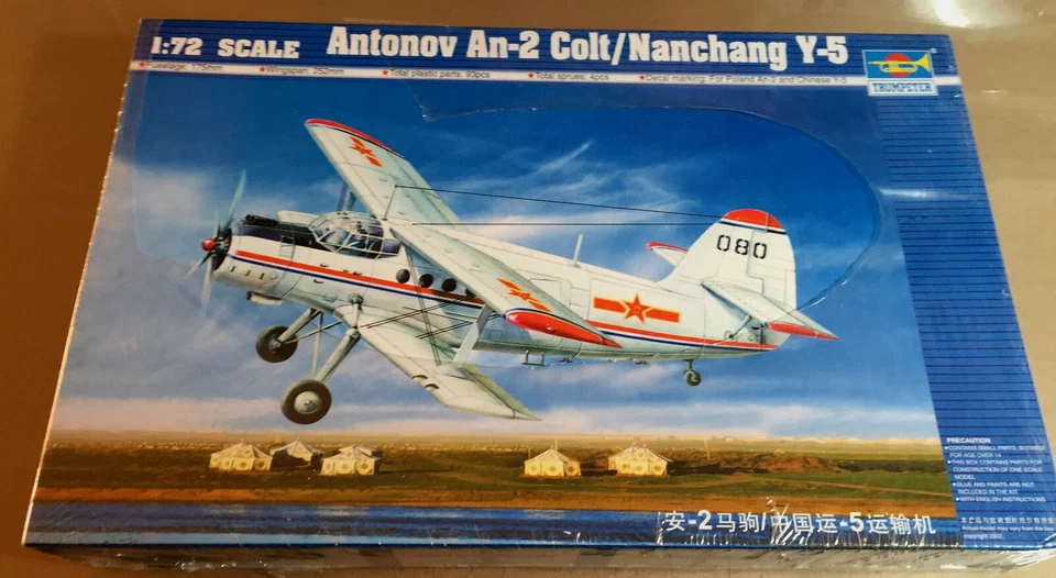 TRUMPETER 01602 - ANTONOV An-2 COLT/NANCHANG Y-5 - 1/72 PLASTIC KIT SIGILLATO - Immagine 1 di 1