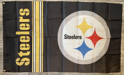 Pittsburgh Steelers Football NFL 3x5 Banner Flag Mancave Tailgate FREE SHIPPING Cover