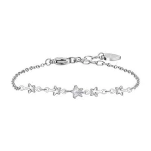 Bracciale Donna Luca Barra BK2749 In Acciaio Con Stelle E Zircone - Foto 1 di 4