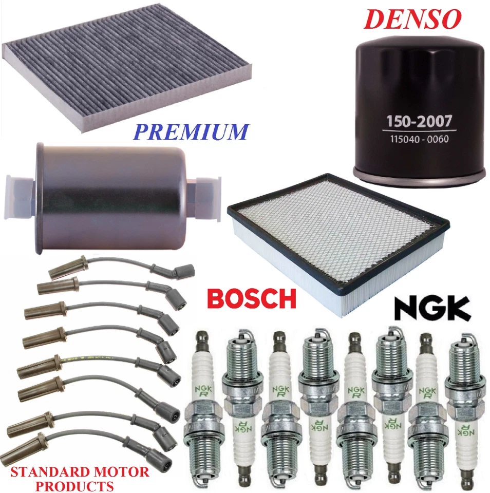 Kit de afinación filtros bujías de alambre para GMC YUKON V8 6,0 L, BOBINA REDONDA 2003 Foto 1 de 1