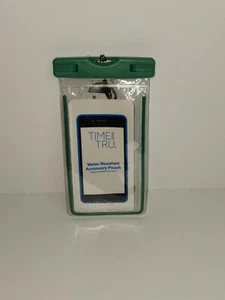 TIME y TRU Verde Resistente al Agua Accesorio/Bolsa para Teléfono con Correa y Llavero - Imagen 1 de 3