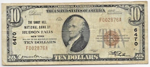 1929 Sandy Hill National Bank of Hudson Falls, NY 10 $ T1 - Bild 1 von 3