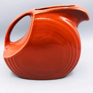 Fiestaware Fiesta 64 oz. Disc Pitcher Retired Persimmon Homer Laughlin - Picture 1 of 9