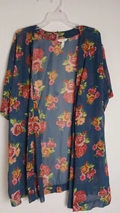 Matilda Jane Navy Floral Watch The Sunrise Kimono Size XS/S Women's N - Picture 1 of 7
