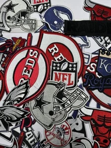 Wholesale Lot 30 pcs  Sport Football Baseball Random sew on /iron on patches - Picture 1 of 4