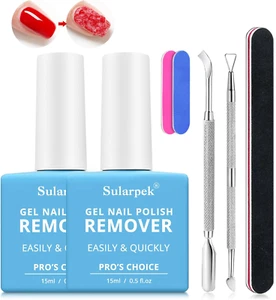2*15 Ml Remover Solvente per Smalto Semipermanente, Levasmalto Rimuovi Semiperma - Foto 1 di 12