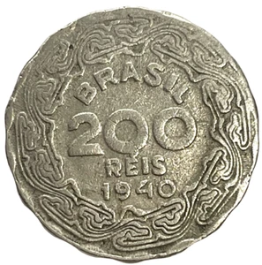 1940 Brazil 200 Reis World Coin KM# 545 Lot C4-332 Getúlio Dornelles Vargas - Picture 1 of 4