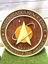 United States Space Force Custom Wood Plaque Sign 11 3/4 USSF SAME DAY SHIPPING