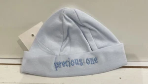 Baby Boy “Precious One” Newborn Baby Hat New Blue stitching on the front NEW - Picture 1 of 2