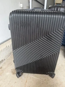 New Mirage Luggage Hard shell Lightweight Suitcase Black 24" - Picture 1 of 9