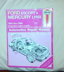 Manual de reparación Haynes #36016 Ford Escort & Mercury Lynx 1981 hasta 1990 - Imagen 1 de 4