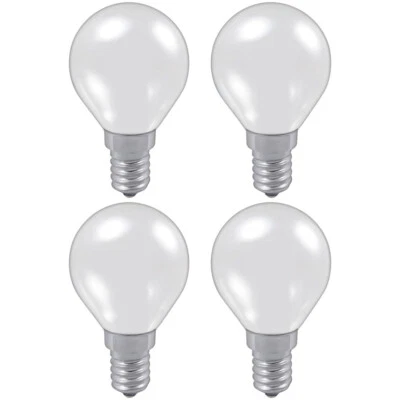 Pack of 4 Philips 60W 230V SES E14 Golf Ball Round Opal - Image 1 of 4