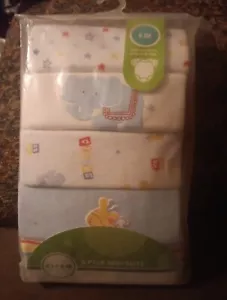 Circo 5 Pk 0-3 Months Bodysuits Vtg Blue - Picture 1 of 6