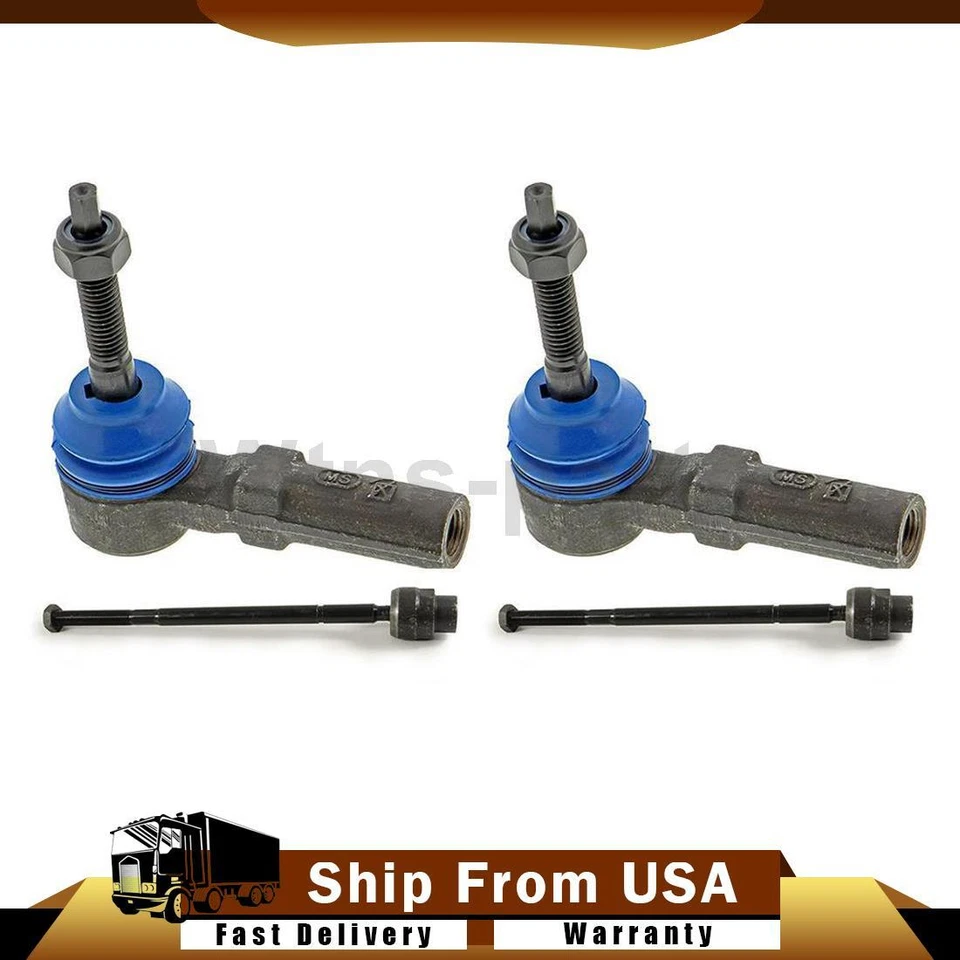 4x Tie Rod Ends Front Inner Outer For Chevrolet Lumina 3.1L 1998-2001 - Image 1 of 4