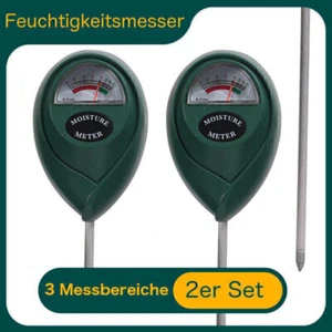 2x Feuchtigkeitsmesser Boden Messgerät Hydrometer Pflanzen Innen und Außenb de - Bild 1 von 4