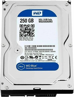 Lotto stock 5 hard disk sata 3,5" 250 gb wd, seagate - Immagine 1 di 2
