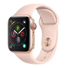 Apple Watch 44mm S4 (Cellular) - Gold Al Case w/ Pink Sand Sport Band [Refurb...