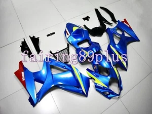Kit de carenado de carrocería de inyección de plástico ABS azul rojo apto para GSXR1000 2007 2008 - Imagen 1 de 7