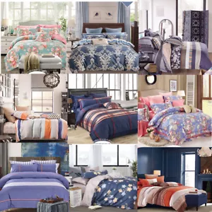 2025 New Design All Size Bed Quilt Duvet Doona Cover Pillowcase Set 100% Cotton - Picture 1 of 16