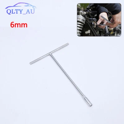 1Pc 6mm Metric T Handle Driver Deep Drawn Hex Socket Wrench For Car Motorcycle - Image 1 of 4