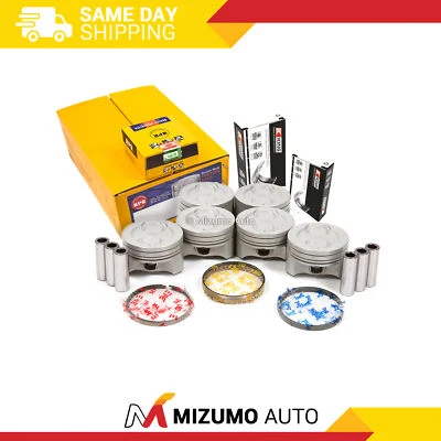 Pistons Main Rod Bearings Fit 92-06 Chevrolet C1500 S10 Isuzu GMC 4.3 V6 OHV 12V - Image 1 of 4