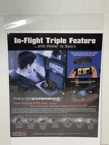 2005 Nyko PSP Theatre Speakers/Case Print Ad/ Official System/Console Art B - Picture 1 of 5