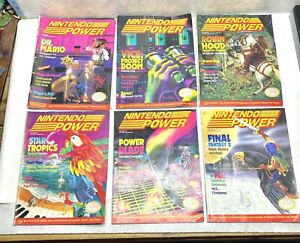 1980’s 90’s Official Nintendo Power Magazine Lot 10 Bundle Deal Protectors On