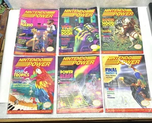 1980’s 90’s Official Nintendo Power Magazine Lot 10 Bundle Deal Protectors On - Picture 1 of 5