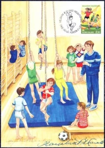 Children Physical School Training Girls Football Finland Mint Maxi FDC Card 1993 - Picture 1 of 1