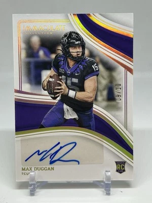 Max Duggan 2023 Immaculate RC Auto /10 SSP - Image 1 of 2