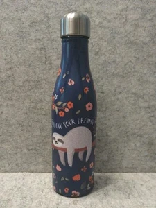 Studio Oh! Vacuum Seal Stainless Steel Water Bottle Sloth Dreams - Picture 1 of 6