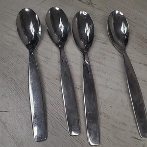 Juego de 4 cucharaditas de utensilios de cena cubiertos Sasaki 18/0 usado usado usado  - Imagen 1 de 4