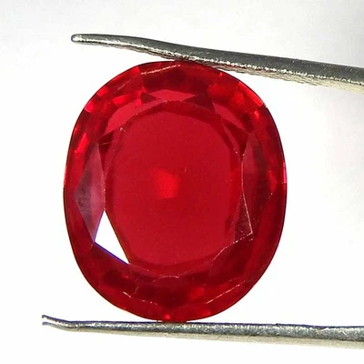 16.45CtsNatural 15x13x5 Imitation Ruby Oval Cut Cabochon Loose Gemstones - Image 1 of 3