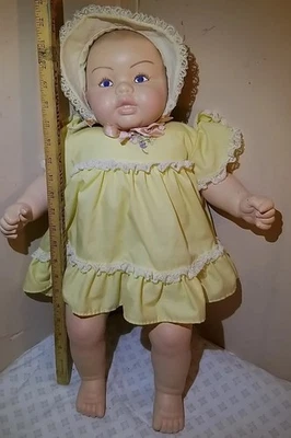 De colección 25" Hecho a Mano Tipo Bisque Niña Muñeca Porcelana Cabeza, Brazos, Piernas Cabeza Grande Pesada Foto 1 de 4