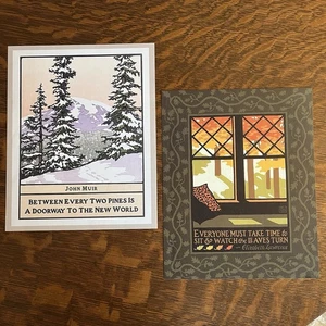 2 impresiones artísticas de revista American Bungalow 8x10 Laura Wilder Yoshiko Yamamoto - Imagen 1 de 6