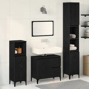 Set de Muebles de Baño Armarios Lavabo Mueble Tocador 3 pzas Madera vidaXL - Imagen 1 de 90