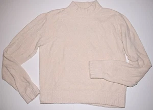 Spiritual Gangster LOVE Serenity Sweater M Cream Ivory Chenille FreeS&H - Picture 1 of 5