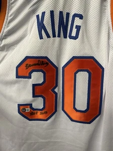 Bernard King signiertes NY Knicks Trikot 2013 HOF Beckett authentifiziert - Bild 1 von 3