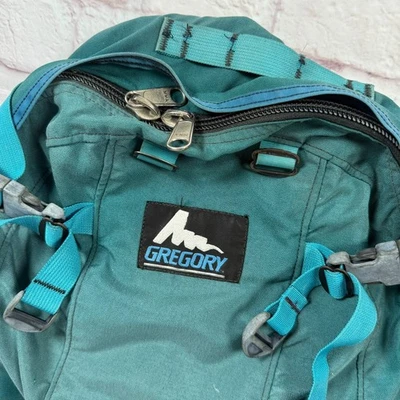 Vintage Gregory USA Outdoor Hiking Day Pack Backpack Aqua Blue 14in x 22in -50L? - Image 1 of 4
