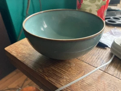 Vintage Retro Denby Green Cereal Soup Bowls  x 6 - 5 in diameter - Image 1 of 4